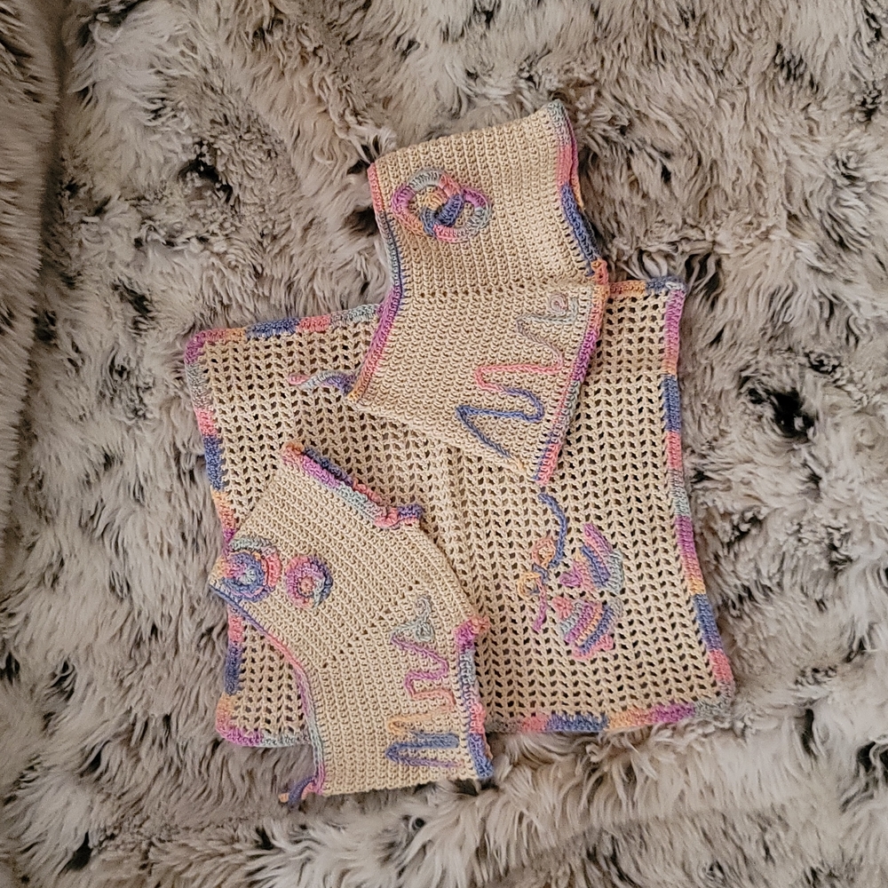 Mr. & Mrs. UNIQUE Wedding Gift Handmade - Doll Size Shorties/Washcloth